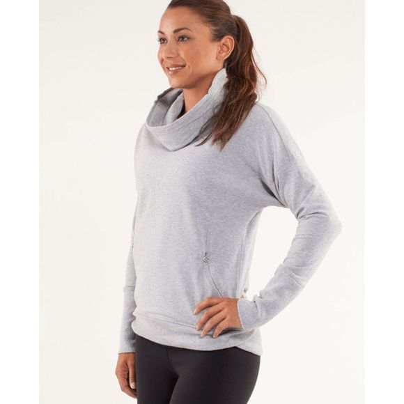 Lululemon Run: Rest Day Pullover *Heathered Fossil* Size 6 - Picture 13 of 14